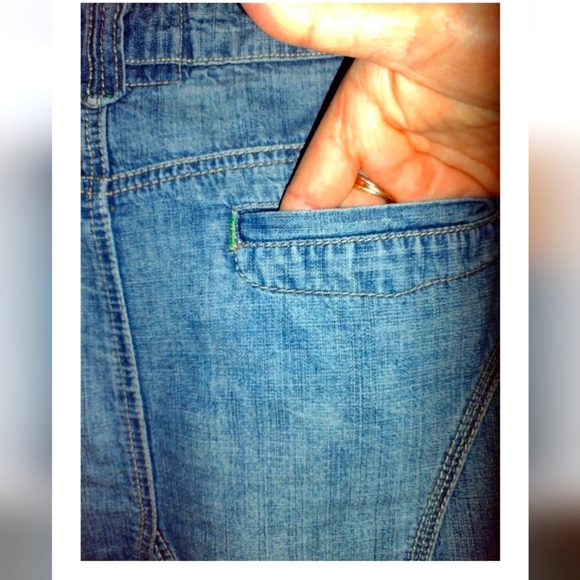 NWT AMERICAN RAG CIE High/Low Hem Flare Side Pleats 5 Pocket Frayed Hem Skirt - Picture 12 of 14